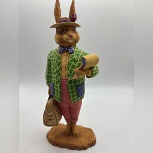 Department 56 Bunny Rabbit Worker Salesman Easter Decor